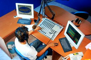 Typical community radio studio using Airmate mixer